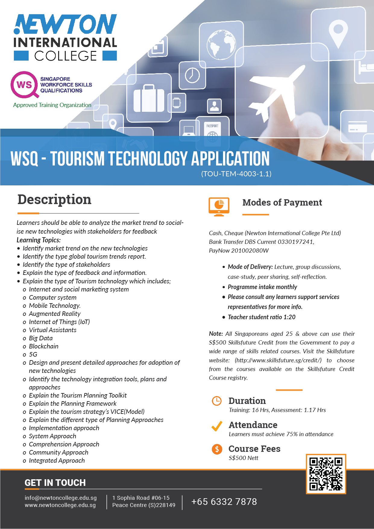 tourism technology course